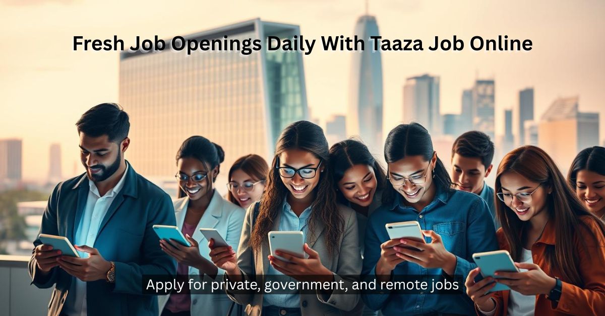 Discover the latest government job, private job openings across industries. Start your career with top companies via Taaza Job Online.