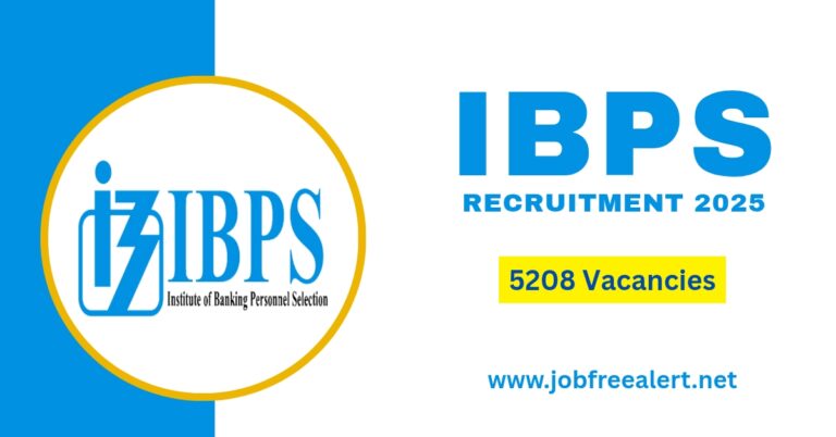 IBPS Recruitment 2025 Notification Out For 5208 Vacancies